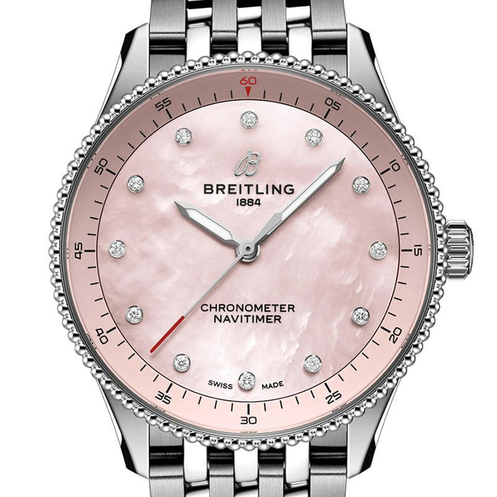 Breitling Navitimer 32 – Rosa / Edelstahl