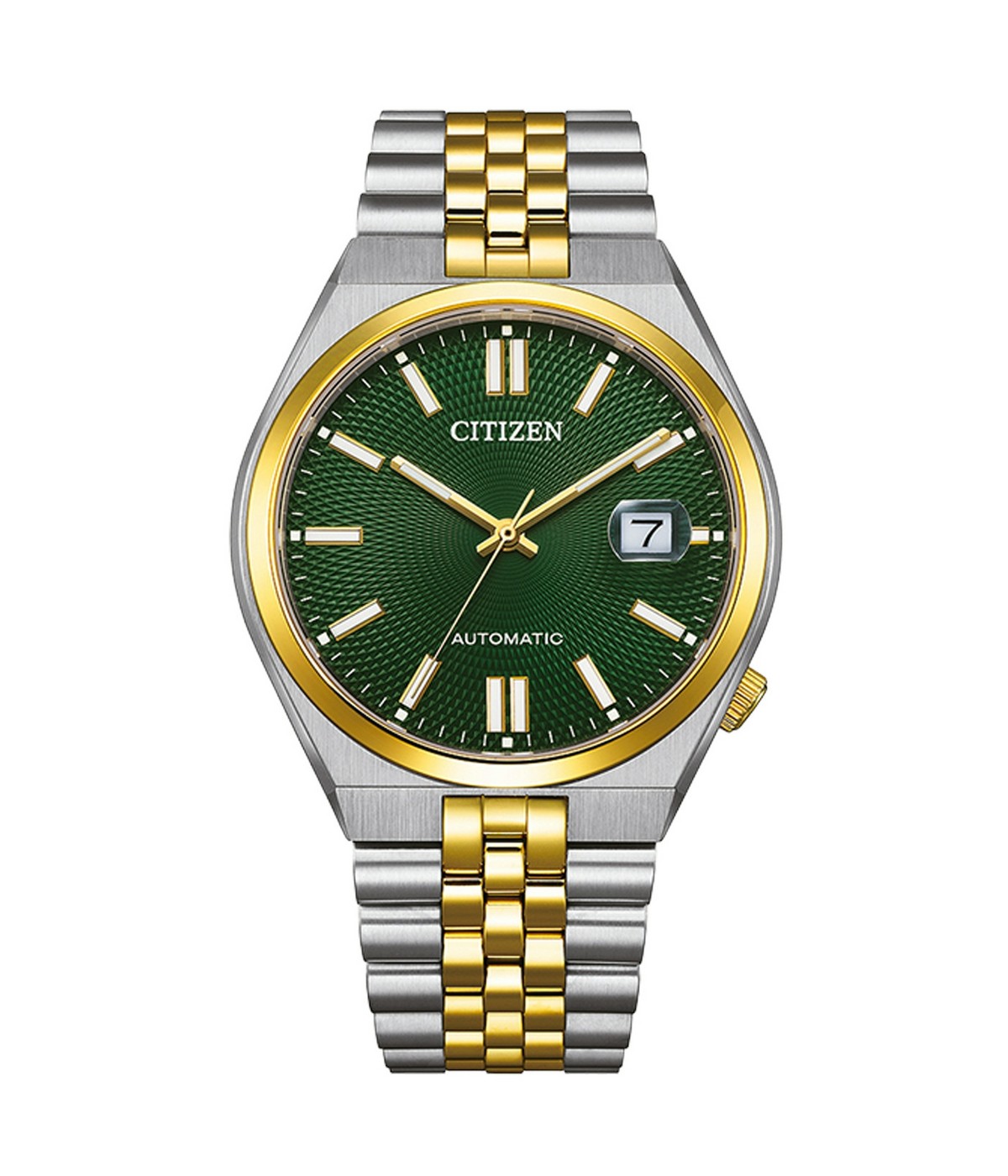 Citizen TSUYOSA NK0024-54X, silbergoldfarben, grün