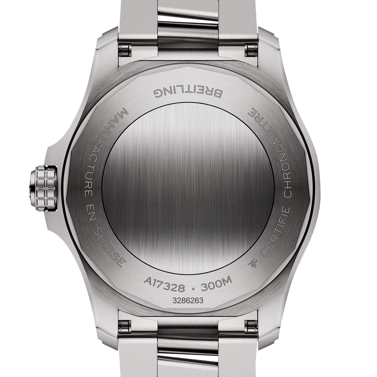 Breitling Avenger Automatic 42 – Schwarz / Edelstahl – Rückseite