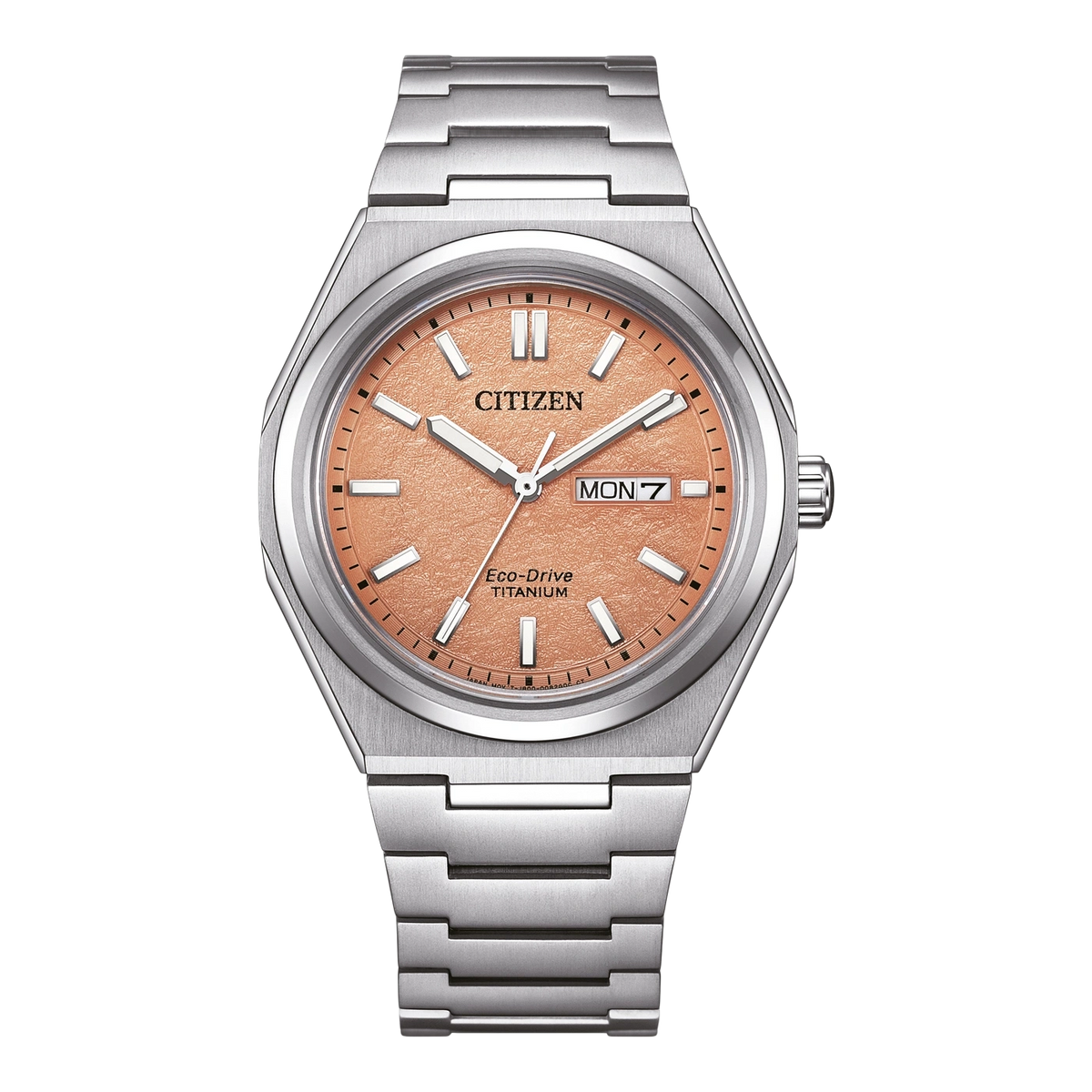 Citizen Zenshin Eco-Drive AW0130 – Super Titanium 39,5 mm – AW0130-85ZE – Orange / Lachs