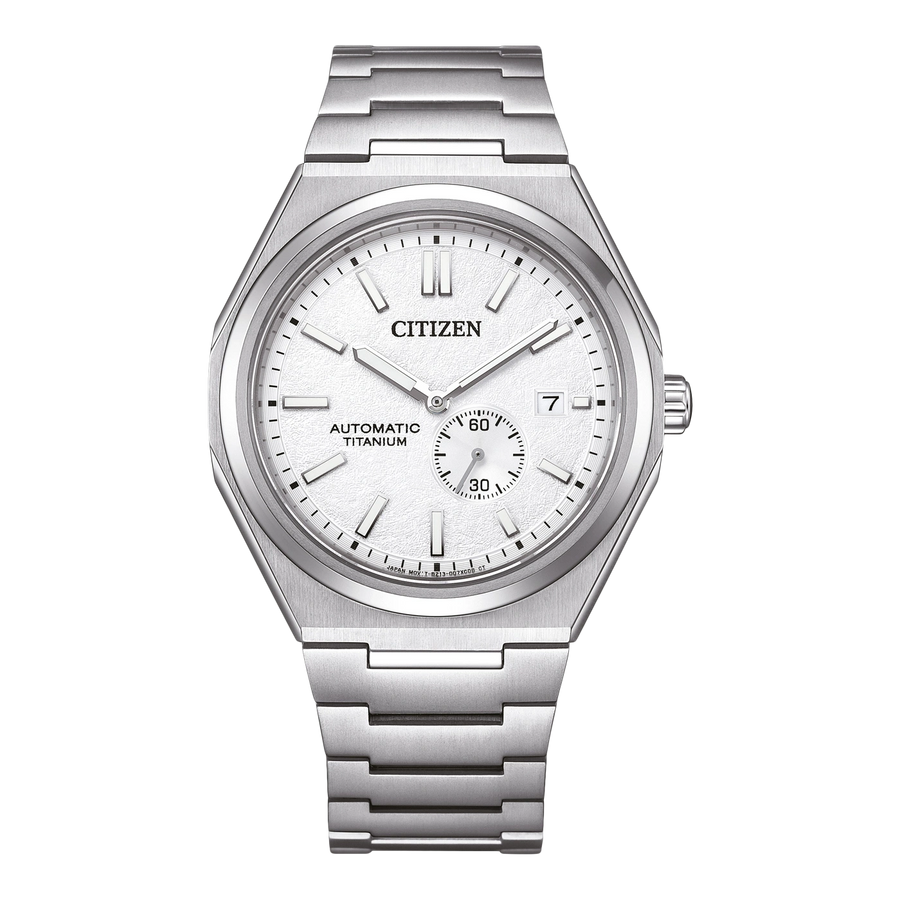 Citizen Zenshin Automatic NJ0180 – Super Titanium 40,5 mm – NJ0180-80A – Silberfarben / Weiß