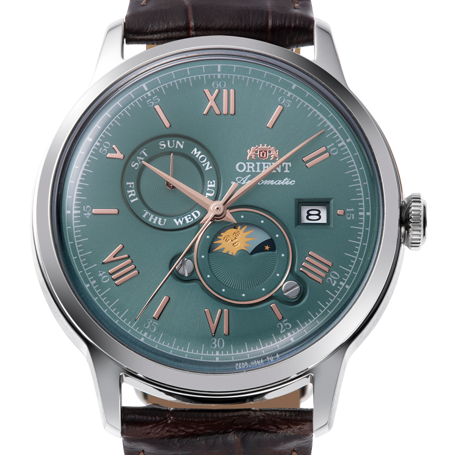 Orient Bambino Sun & Moon Automatic – RA-AK0805E – Grün