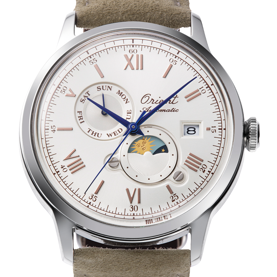 Orient Bambino Sun & Moon Automatic – RA-AK0808S – Weiß – 75th Anniversary Limited Edition