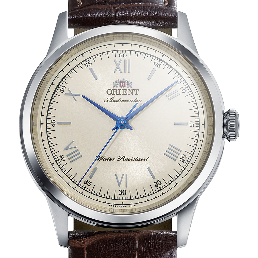 Orient Bambino 38 mm No Date – RA-BB0003Y – Elfenbein / blaue Zeiger