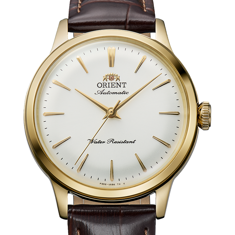 Orient Bambino 36 mm RA-BB0101S – Weiß, goldfarbenes Gehäuse