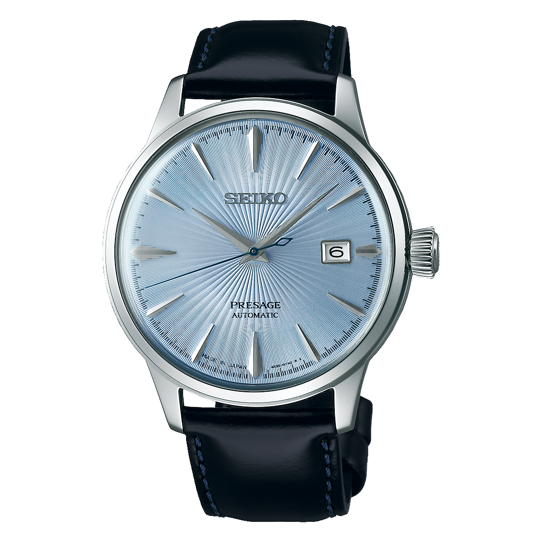 Seiko Presage Cocktail Time SRPB43J1 SRPB43J1 – Hellblau, Lederband