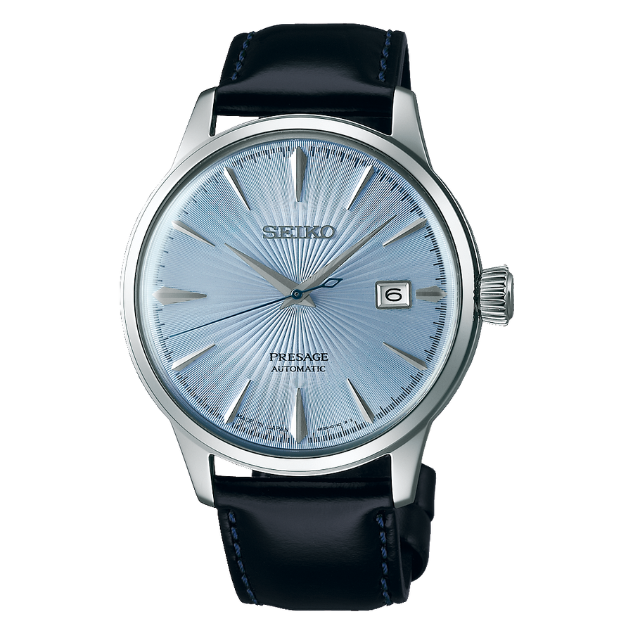 Seiko Presage Cocktail Time SRPB43J1 SRPB43J1 – Hellblau, Lederband
