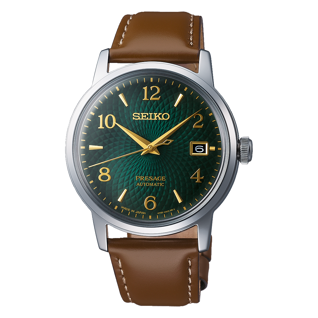 Seiko Presage Cocktail Time SRPE45J1 SRPE45J1 – Grün, Lederband