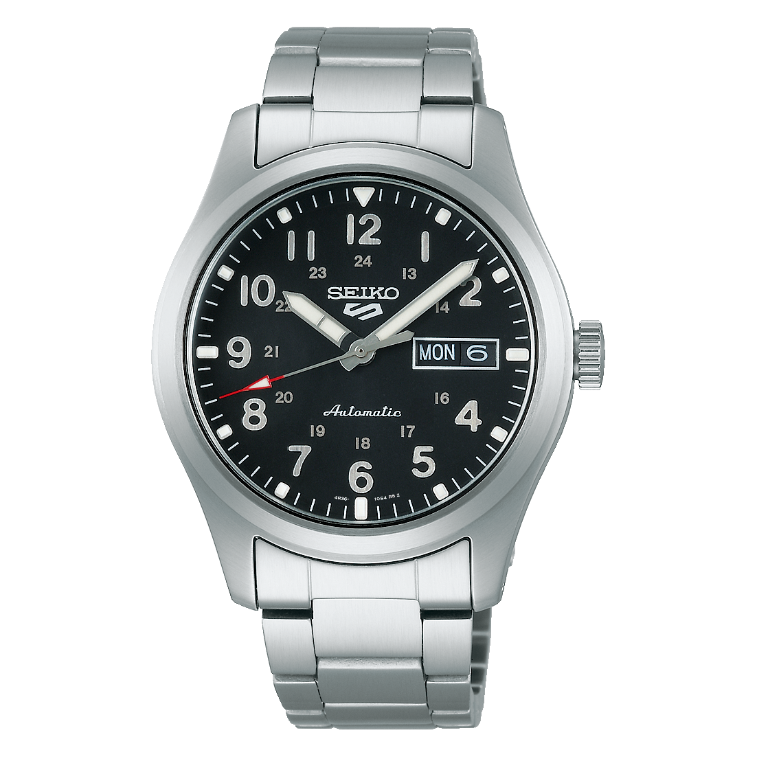 Seiko 5 Sports Field – 39,4 mm SRPG27K1 – Schwarz, Edelstahlband