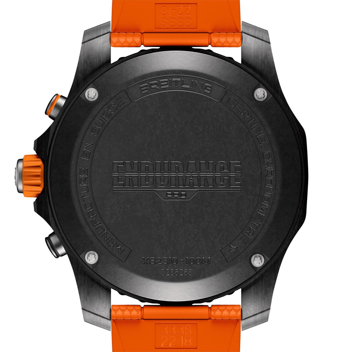 Breitling Endurance Pro 44 – Orange – Rückseite