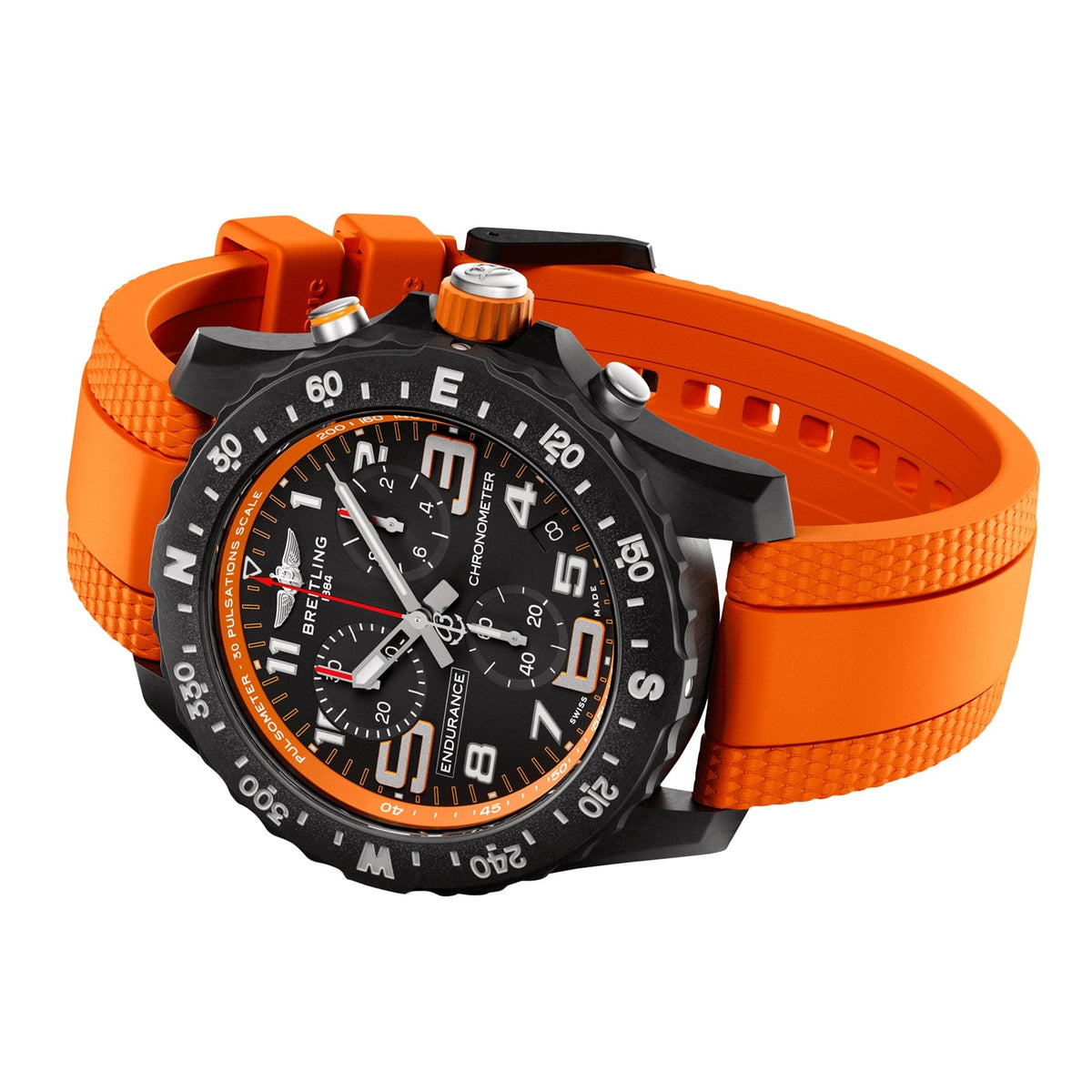 Breitling Endurance Pro 44 – Orange – Seitenansicht