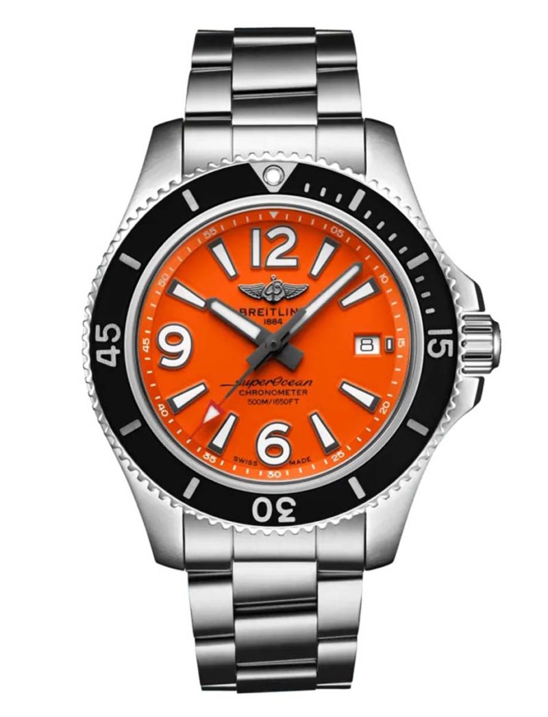 Breitling Superocean Automatic 42 – Orange / Edelstahl – A17366D71O1A1