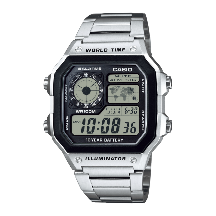 Casio AE-1200WHD-1AVEF Casio Royale AE-1200WHD-1AVEF – Silber Schwarz