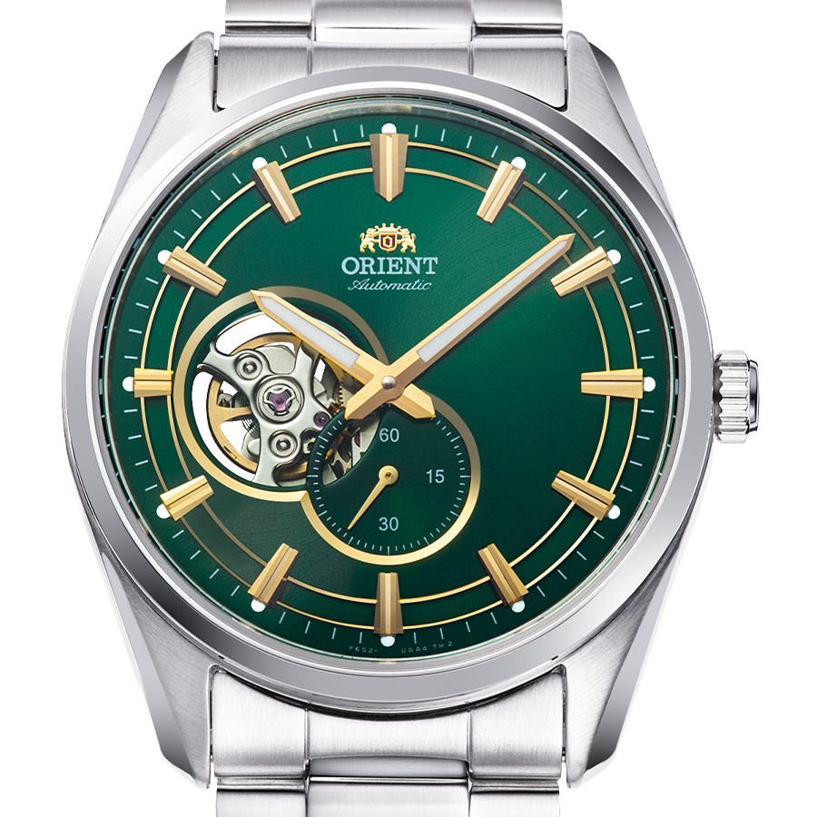 Orient AR00 Semi Skeleton Automatic – 40,8 mm – RA-AR0008E – Grün / silberfarben