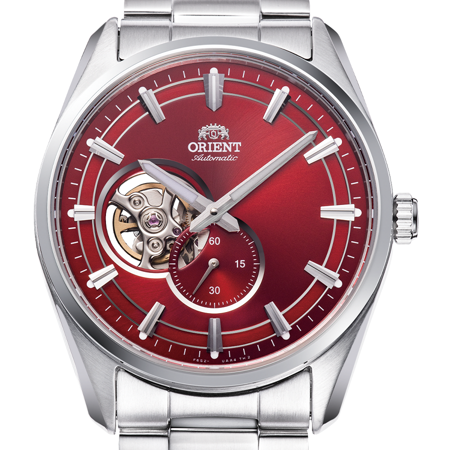 Orient AR00 Semi Skeleton Automatic – 40,8 mm – RA-AR0010R – Rot / silberfarben